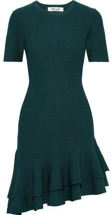 Adeline Ribbed-knit Mini Dress