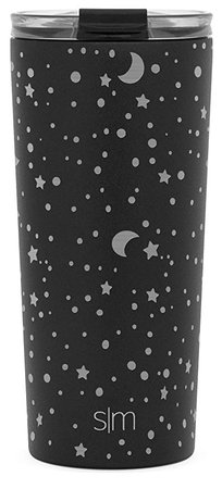 Amazon.com: Simple Modern 20oz Classic Tumbler Travel Mug with Clear Flip Lid & Straw - Coffee Vacuum Insulated Gift for Men and Women Beer Pint Cup - 18/8 Stainless Steel Water Bottle Engraved: Lunar: Kitchen & Dining