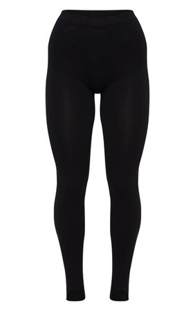 Black Seamless Stirrup Leggings | Trousers | PrettyLittleThing