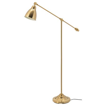 BAROMETER Floor/reading lamp, brass color - IKEA
