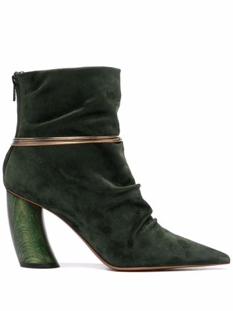 Shop Angelo Figus ring detail ankle boots with Express Delivery - FARFETCH