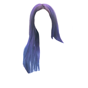 Blue Hair Purple PNG