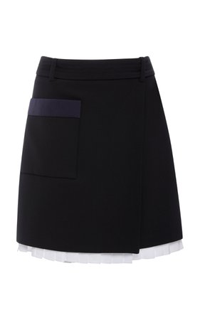 D-Ring Wrap Mini Skirt by Victoria Victoria Beckham | Moda Operandi