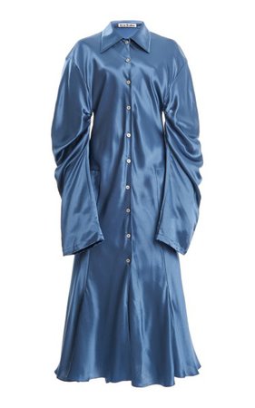 Delissa Draped Satin Midi Dress By Acne Studios | Moda Operandi