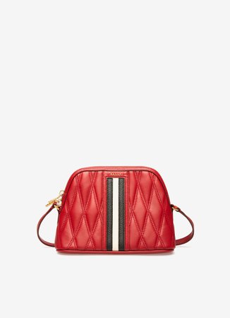 Bally Dalmah Quilted Crossbody Bag in Red