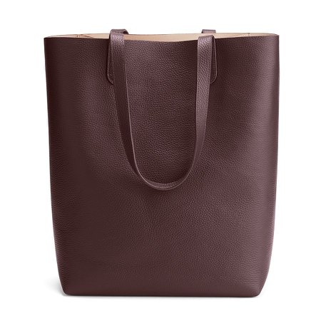Tall Structured Leather Tote | Cuyana