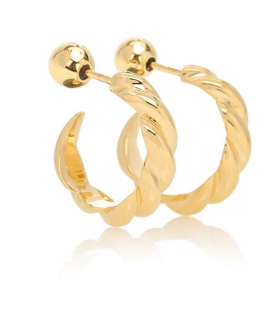 SOPHIE BUHAI Small Rope 18kt gold vermeil hoop earrings