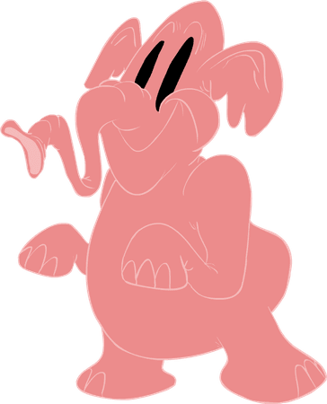 Pink Elephant Dumbo