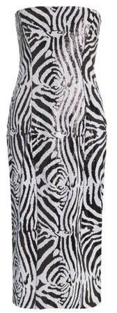 halpern zebra dress