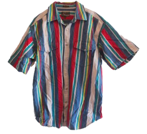 striped collar shirt