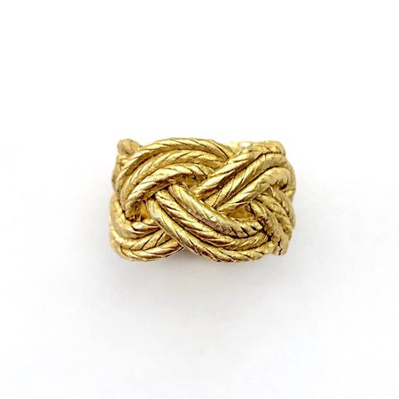 MARIO BUCCELLATI WOVEN 18K GOLD RING — SAMANTHA KNIGHT fine jewelry