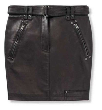 tom ford leather mini skirt