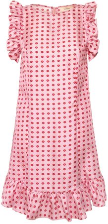 Lisou - Darcy Dress Pink Lip Print