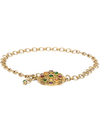 Shop gold Chanel Pre-Owned 1984 gripoix glass necklace with Express Delivery - Farfetch