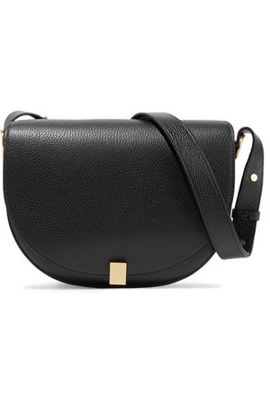 Victoria Beckham | Half Moon Box textured-leather shoulder bag | NET-A-PORTER.COM