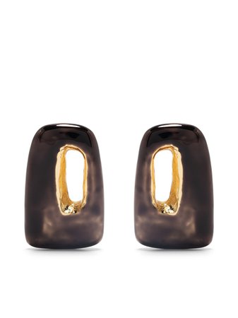 Marni abstract shape enamel earrings - FARFETCH