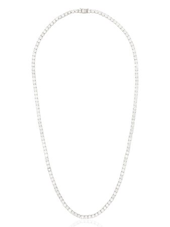 777 18kt white gold diamond necklace - FARFETCH