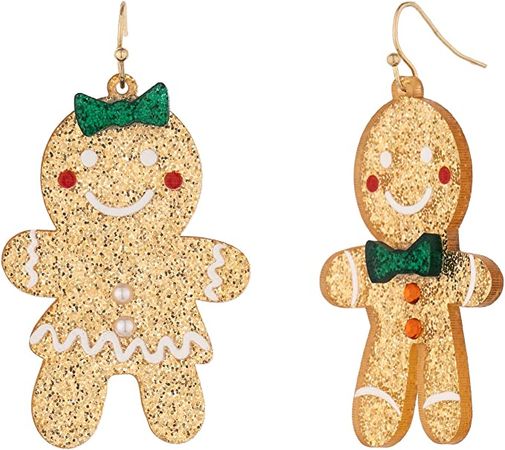 Amazon.com: MADISON TYLER Christmas Gingerbread Man and Woman Dangle Drop Earrings for Women,Statement Jewelry Lightweight Hypoallergenic Jewelry,Xmas Holiday Earrings Gifts for Girls: Clothing, Shoes & Jewelry
