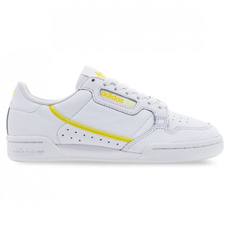adidas CONTINENTAL 80 White/Yellow/Semi Frozen Yellow | Hype DC