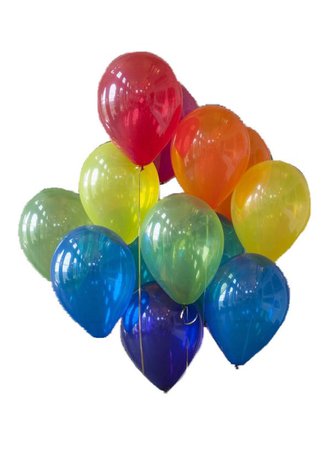 rainbow balloons png filler