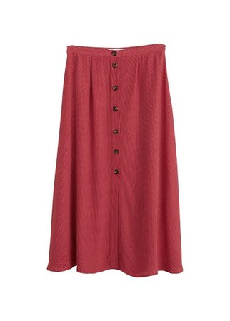 MANGO Printed flared skirt