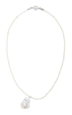 Elena Pearl 14k Gold-Plated Necklace By Emili | Moda Operandi