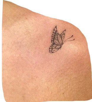 shoulder tattoo butterfly