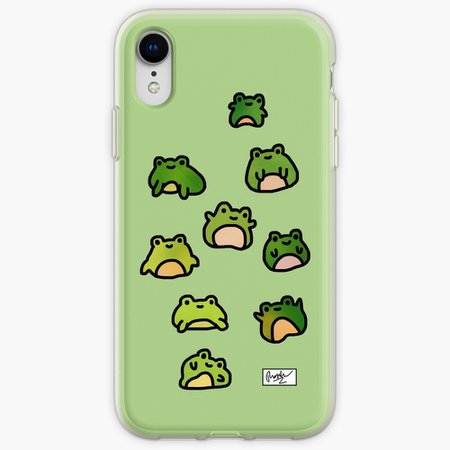 "Frogs Doodle" iPhone Case & Cover