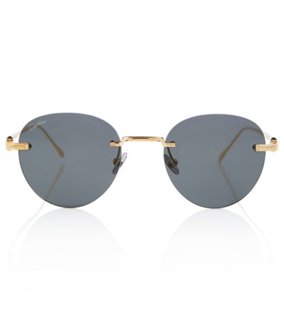 Cartier Eyewear Collection - Rimless aviator sunglasses | Mytheresa