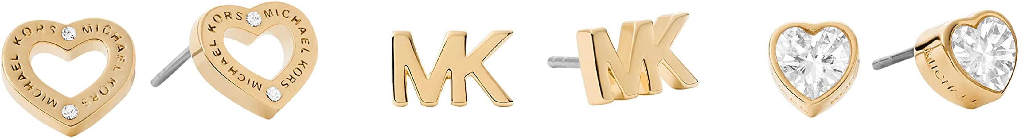 Amazon.com: Michael Kors"Logo" Logo Love Rose Gold-Tone Stud Earrings : Clothing, Shoes & Jewelry