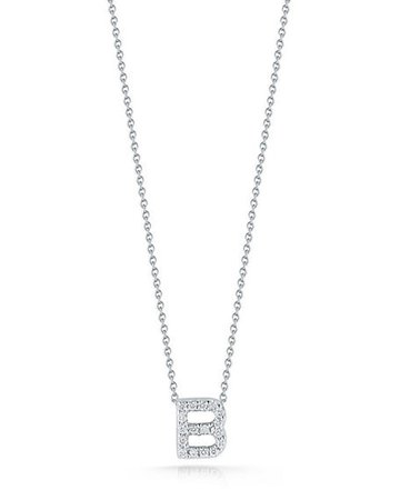 Roberto Coin Diamond Love Letter Necklace | Neiman Marcus