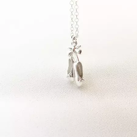 Ballet slippers necklace