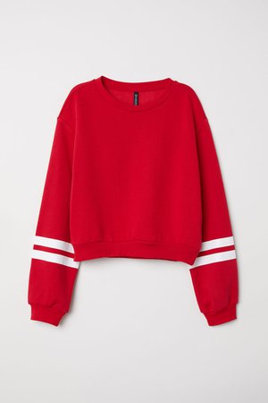 Short Sweatshirt | Red | WOMEN | H&M US