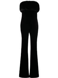 saint laurent faux fur black jumpsuit - Google Search