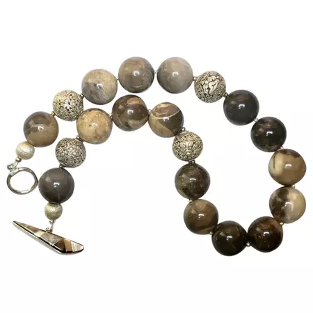 Madagascar Brown Opal Beaded Necklace