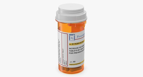 3D pill bottle - TurboSquid 1378321
