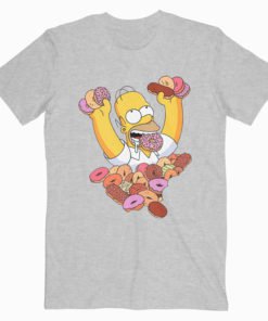 Homer Simpson Donut T Shirt For Men Women S-M-L-XL-2XL-3XL
