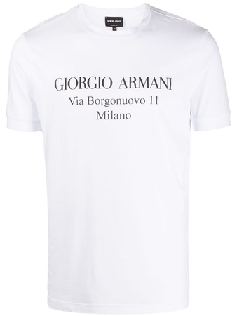 Giorgio Armani logo print T-shirt