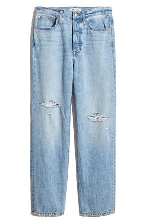 Madewell Ripped Straight Leg Dad Jeans (Millman) | Nordstrom