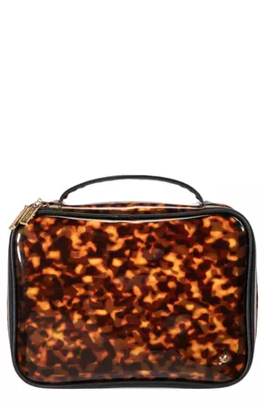 Stephanie Johnson Claire Miami Clearly Tortoise Jumbo Makeup Case | Nordstrom