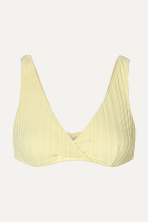 Solid & Striped | The Annie ribbed bikini top | NET-A-PORTER.COM