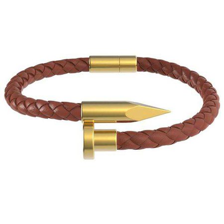 Bracelets | Shop Women's Black Gold Bracelet at Fashiontage | BLNAIL-C-B-XS