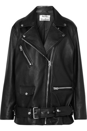 ACNE STUDIOS Myrtle oversized leather biker jacket