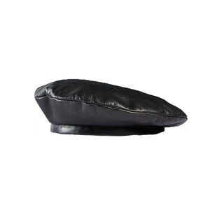 Gucci Black Leather Beret Hat - Large for $462.60 available on URSTYLE.com