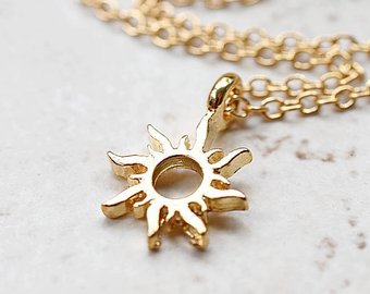 Sun necklace | Etsy