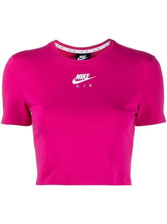 Nike logo-print Cropped t-shirt - Farfetch
