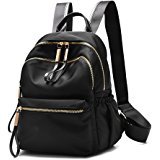 Amazon.com: UTO Fashion Backpack Oxford Waterproof Cloth Nylon Rucksack School College Bookbag Shoulder Purse Black: Clothing