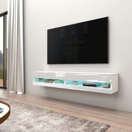 Orren Ellis Ramsdell Floating TV Stand for TVs up to 78" | Wayfair
