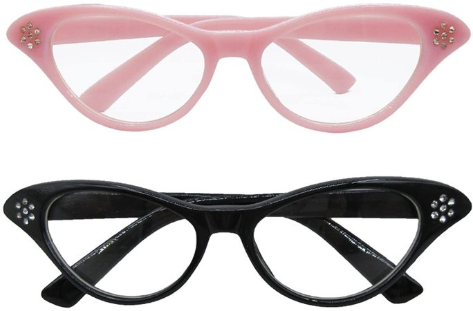 1950s Women Pink Plus Size Jacket with Cat Eye Glasses Headband Set (Pink, 3XL) at Amazon Women's Coats Shop