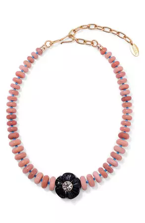 Lizzie Fortunato Peach Blossom Beaded Necklace | Nordstrom